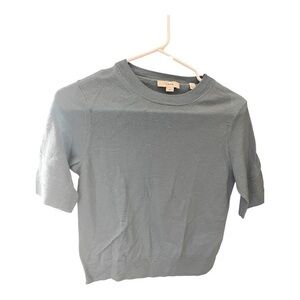 Vince Slate Blue Short Sleeve Sweater
